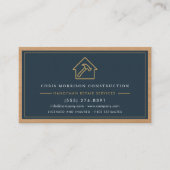Carte de visite moderne d'artisan avec QR code en (Devant)