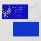 Carte de visite moderne de bijoux en collier (Devant / Derrière)