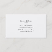 Carte de visite moderne de car de l'eau bleue (Dos)