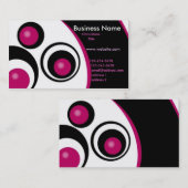 Carte de visite moderne de cercles (Devant / Derrière)