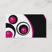 Carte de visite moderne de cercles (Dos)