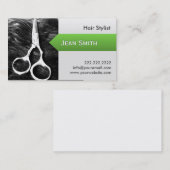 Carte de visite moderne de cheveux et de coiffeur (Devant / Derrière)