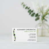 Carte de visite moderne de chiropractie de points (Debout devant)