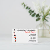 Carte de visite moderne de chiropractie de points (Debout devant)