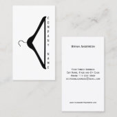 Carte de visite moderne de cintre (Devant / Derrière)