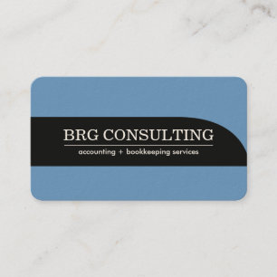 Carte de visite moderne de comptable