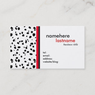 Carte de visite moderne de conception de Dalmation