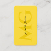 Carte De Visite Moderne de construction professionnelle Monogramme (Devant)