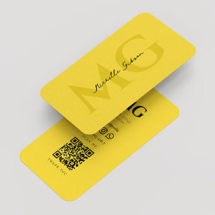 Carte De Visite Moderne de construction professionnelle Monogramme