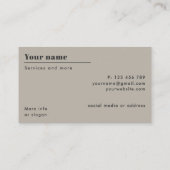 Carte de visite moderne de consultant en IA (Dos)