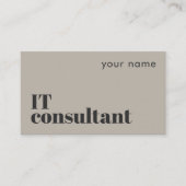 Carte de visite moderne de consultant informatique (Devant)