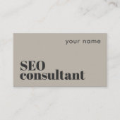 Carte de visite moderne de consultant SEO (Devant)