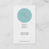 Carte de visite moderne de couleur de cercle fait (Dos)