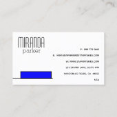 Carte de visite moderne de couleurs primaires de (Dos)