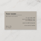Carte de visite moderne de développeur Backend (Dos)