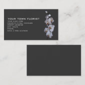 Carte de visite moderne de fleuriste - orchidées (Devant / Derrière)