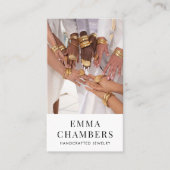 Carte de visite moderne de joaillerie (Devant)