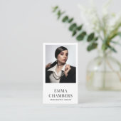 Carte de visite moderne de joaillerie (Debout devant)