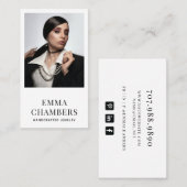 Carte de visite moderne de joaillerie (Devant / Derrière)