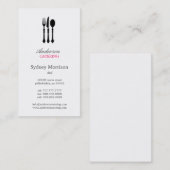 Carte de visite moderne de la coutellerie (Devant / Derrière)