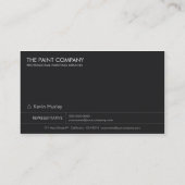 Carte de visite moderne de la série No.23 de (Dos)