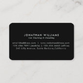 Carte de visite moderne de lavage de voiture et d' (Dos)