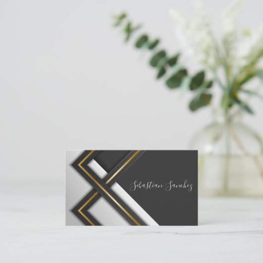 Carte de visite moderne de luxe (Debout devant)
