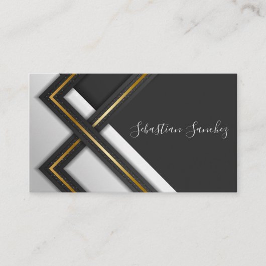 Carte de visite moderne de luxe (Devant)