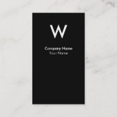 Carte de visite moderne de monogramme (Dos)