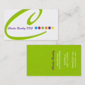 Carte de visite moderne de monogramme (Devant / Derrière)