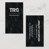 Carte de visite moderne de monogramme (Devant / Derrière)