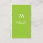 Carte de visite moderne de monogramme (Dos)