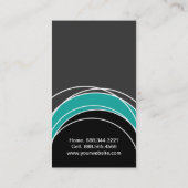 Carte de visite moderne de monogramme (Dos)