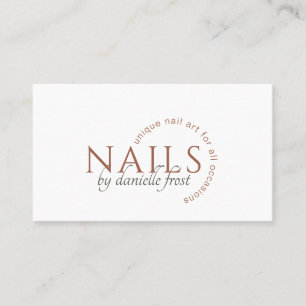 Carte de visite moderne de Nail Tech