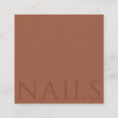 Carte de visite moderne de Nail Tech (Dos)