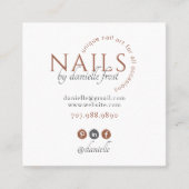 Carte de visite moderne de Nail Tech (Devant)