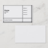 Carte de visite moderne de plaid (Devant / Derrière)