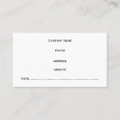 Carte de visite moderne de points rouges et noirs (Dos)