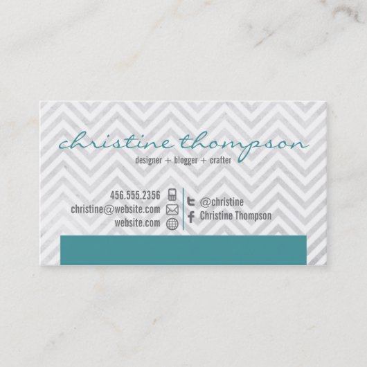 Carte de visite moderne de professionnel de (Devant)