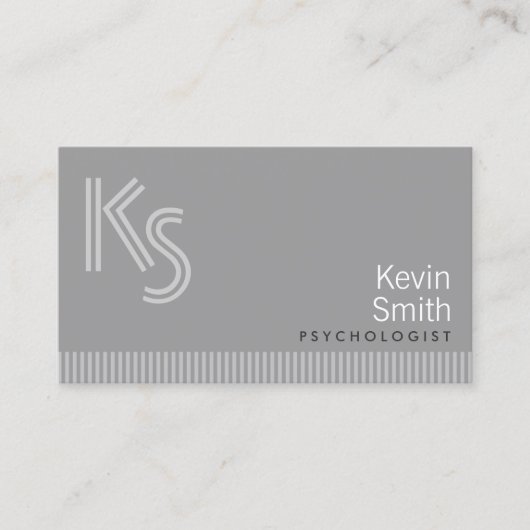 Carte de visite moderne de psychologue de (Devant)