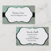 Carte de visite moderne de raboteuse de cheveux de (Devant / Derrière)