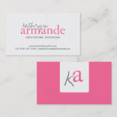 Carte de visite moderne de rayures (Devant / Derrière)