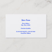 Carte de visite moderne de spa (Dos)