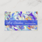 Carte de visite moderne de studio d'art de (Devant)