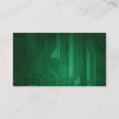 Carte de visite moderne de thème de technologie (Dos)