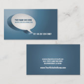 Carte de visite moderne de vert bleu (Devant / Derrière)