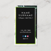 Carte de visite moderne de verticale de marbre (Dos)