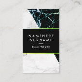 Carte de visite moderne de verticale de marbre (Devant)