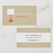 Carte de visite moderne d'échafaudage de maison de (Devant / Derrière)