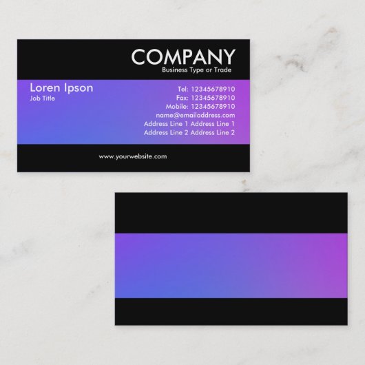 Carte De Visite Moderne - Dégradants doux (Devant / Derrière)